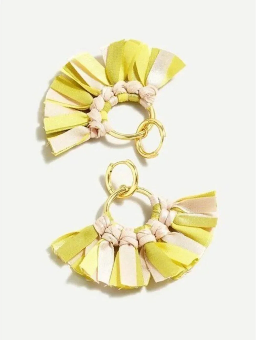 J.Crew Fabric Fan Earrings
